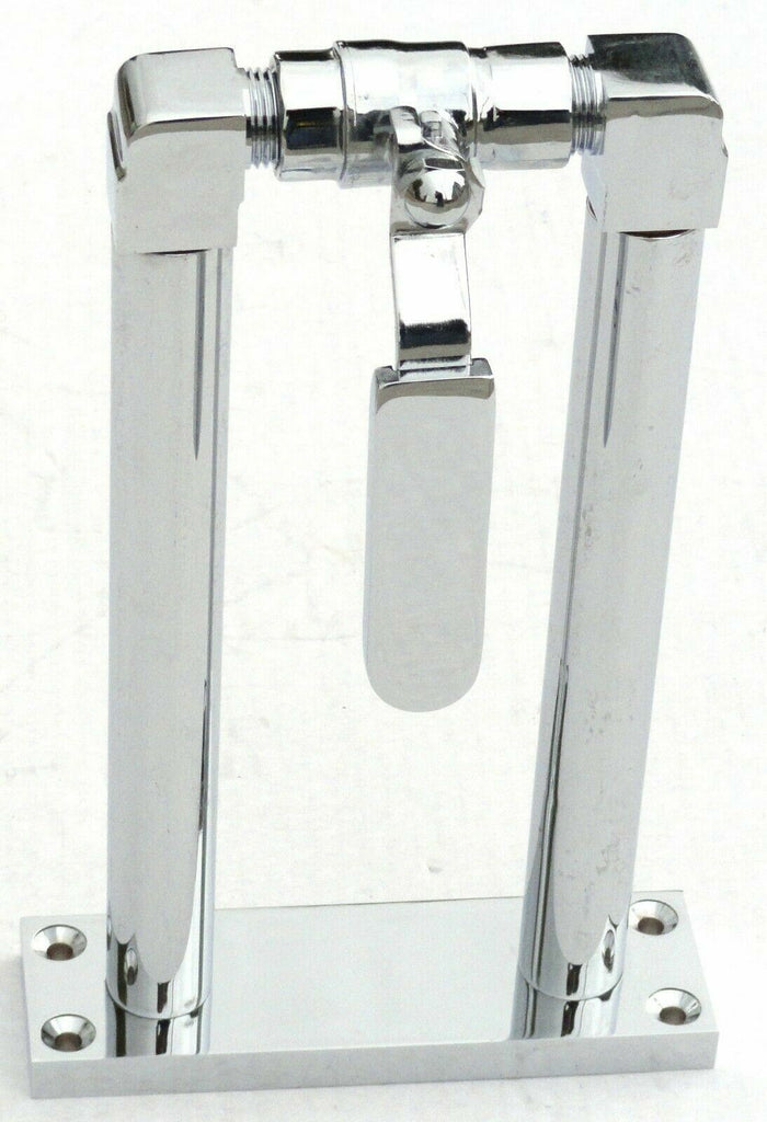 GG Train Horn Air Valve Floor Mount Stand Chrome & Brass 7" Tall #69979