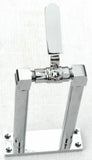 GG Train Horn Air Valve Floor Mount Stand Chrome & Brass 7" Tall #69979