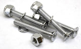 train horn floor mount stand screws(4) chrome plated 1 5/8" long 1/4" diameter