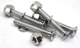 train horn floor mount stand screws(4) chrome plated 1 5/8" long 1/4" diameter