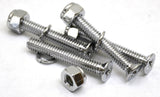 train horn floor mount stand screws(4) chrome plated 1 5/8" long 1/4" diameter