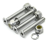 train horn floor mount stand screws(4) chrome plated 1 5/8" long 1/4" diameter