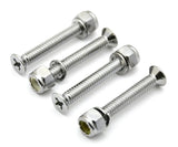 train horn floor mount stand screws(4) chrome plated 1 5/8" long 1/4" diameter