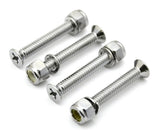 train horn floor mount stand screws(4) chrome plated 1 5/8" long 1/4" diameter