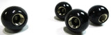 8 Ball Tire Valve Stem Caps Standard Size Black White 5/8" OD UP#70022 Set of 4