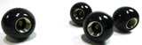8 Ball Tire Valve Stem Caps Standard Size Black White 5/8" OD UP#70022 Set of 4