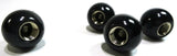 8 Ball Tire Valve Stem Caps Standard Size Black White 5/8" OD UP#70022 Set of 4