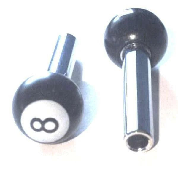 Door Lock Knobs 8 Ball for Inside Threaded 10-32 Door Shafts Plastic UP#70023