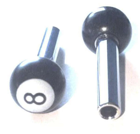 Door Lock Knobs 8 Ball for Inside Threaded 10-32 Door Shafts Plastic UP#70023