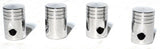 Tire Valve Stem Caps Standard Size Piston Style Chrome Plated UP#70031-4 Pack