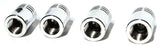 Tire Valve Stem Caps Standard Size Piston Style Chrome Plated UP#70031-4 Pack