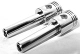 Door Lock Knobs Piston Style Chrome with Inside Threads 10-32 UP#70035-Pair