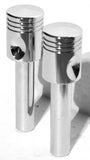 Door Lock Knobs Piston Style Chrome with Inside Threads 10-32 UP#70035-Pair