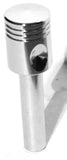 Door Lock Knobs Piston Style Chrome with Inside Threads 10-32 UP#70035-Pair