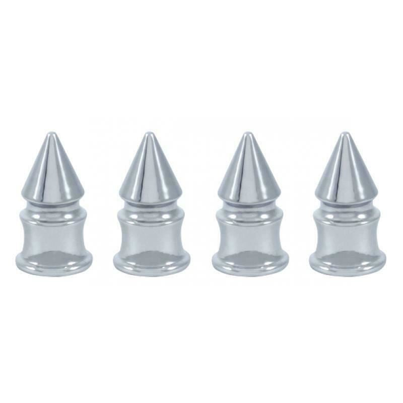 Valve Stem Caps for Standard Size Stem V Spike Style Plastic UP#70038 Set of 4