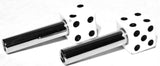 Door Lock Knobs White Dice Screw on Inside Threaded 10-32 Plastic UP#70041