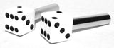 Door Lock Knobs White Dice Screw on Inside Threaded 10-32 Plastic UP#70041