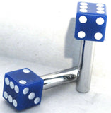 Door Lock Knobs Blue Dice Screw on Inside Threaded 10-32 Plastic UP#70043
