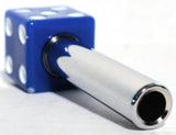 Door Lock Knobs Blue Dice Screw on Inside Threaded 10-32 Plastic UP#70043