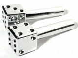 Door Lock Knobs Chrome Plastic Dice Screw on Inside Threaded 10-32 UP#70049