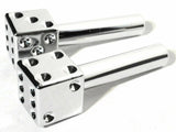 Door Lock Knobs Chrome Plastic Dice Screw on Inside Threaded 10-32 UP#70049