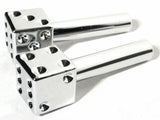 Door Lock Knobs Chrome Plastic Dice Screw on Inside Threaded 10-32 UP#70049