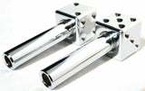 Door Lock Knobs Chrome Plastic Dice Screw on Inside Threaded 10-32 UP#70049