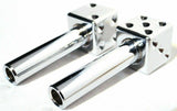 Door Lock Knobs Chrome Plastic Dice Screw on Inside Threaded 10-32 UP#70049