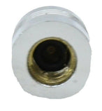 Tire Valve Stem Cap Standard Size Indent Top Chrome Aluminum UP#70055-1 Set of 4