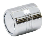 Tire Valve Stem Cap Standard Size Indent Top Chrome Aluminum UP#70055-1 Set of 4