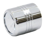 Tire Valve Stem Cap Standard Size Indent Top Chrome Aluminum UP#70055-1 Set of 4