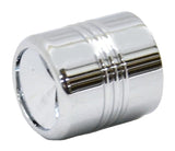 Tire Valve Stem Cap Standard Size Indent Top Chrome Aluminum UP#70055-1 Set of 4