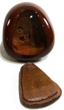 Fits Eaton Fuller 9/10 Speed Chrome Gearshift Knob & Cover Sloped Wood UP#70174