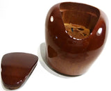 Fits Eaton Fuller 9/10 Speed Chrome Gearshift Knob & Cover Sloped Wood UP#70174