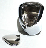 Fits Eaton Fuller 13/18 Speed Chrome Gearshift Knob Cover Sloped Alumin. UP70176