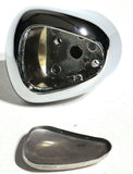 Fits Eaton Fuller 13/18 Speed Chrome Gearshift Knob Cover Sloped Alumin. UP70176