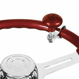 UP Steering Wheel Spinner for 1 1/8" to 1 5/16" O.D. Rim Candy Apple Red #70365