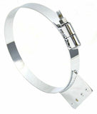 Exhaust Cab Mounting Clamp 8" Narrow for Kenworth Chrome Steel With Tab Style A