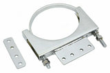 Exhaust Cab Mounting Clamp 5" for Kenworth Chrome Steel With Tab U-Bolt Style B