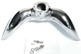 Bull Horn Hood Ornament Chrome 2 Stud 1-5/8" On Center Universal Truck UP72005