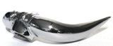 Bull Horn Hood Ornament Chrome 2 Stud 1-5/8" On Center Universal Truck UP72005