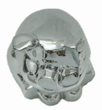 UP Hood Ornament Sitting Pig Chrome with Base Pad & 3 Studs 4 1/2" Tall #72046