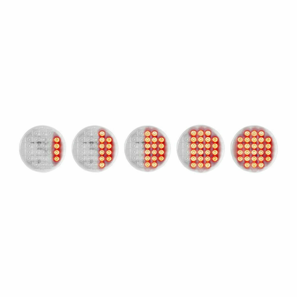 GG LED Smart Dynamic Sequence Stop Tail Turn 26 Red LED Red Lens 4" #74892 Each