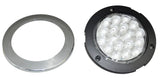 LED Light 4" Clear Lens 18 Red Led Stop Tail w/Twist & Lock Bezel GG#75873 Each
