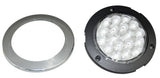 LED Light 4" Clear Lens 18 Red Led Stop Tail w/Twist & Lock Bezel GG#75873 Each