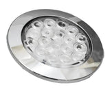 LED Light 4" Clear Lens 18 Red Led Stop Tail w/Twist & Lock Bezel GG#75873 Each