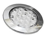 LED Light 4" Clear Lens 18 Red Led Stop Tail w/Twist & Lock Bezel GG#75873 Each