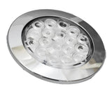 LED Light 4" Clear Lens 18 Red Led Stop Tail w/Twist & Lock Bezel GG#75873 Each
