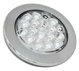 LED Light 4" Clear Lens 18 Red Led Stop Tail w/Twist & Lock Bezel GG#75873 Each