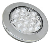 LED Light 4" Clear Lens 18 Red Led Stop Tail w/Twist & Lock Bezel GG#75873 Each